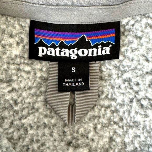 Patagonia Women's Better Sweater Quarter Zip Fleece Small Gray Pullover - Picture 10 of 13